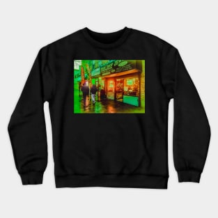 Fluo Street Walks Rainy Days Brooklyn NYC Crewneck Sweatshirt